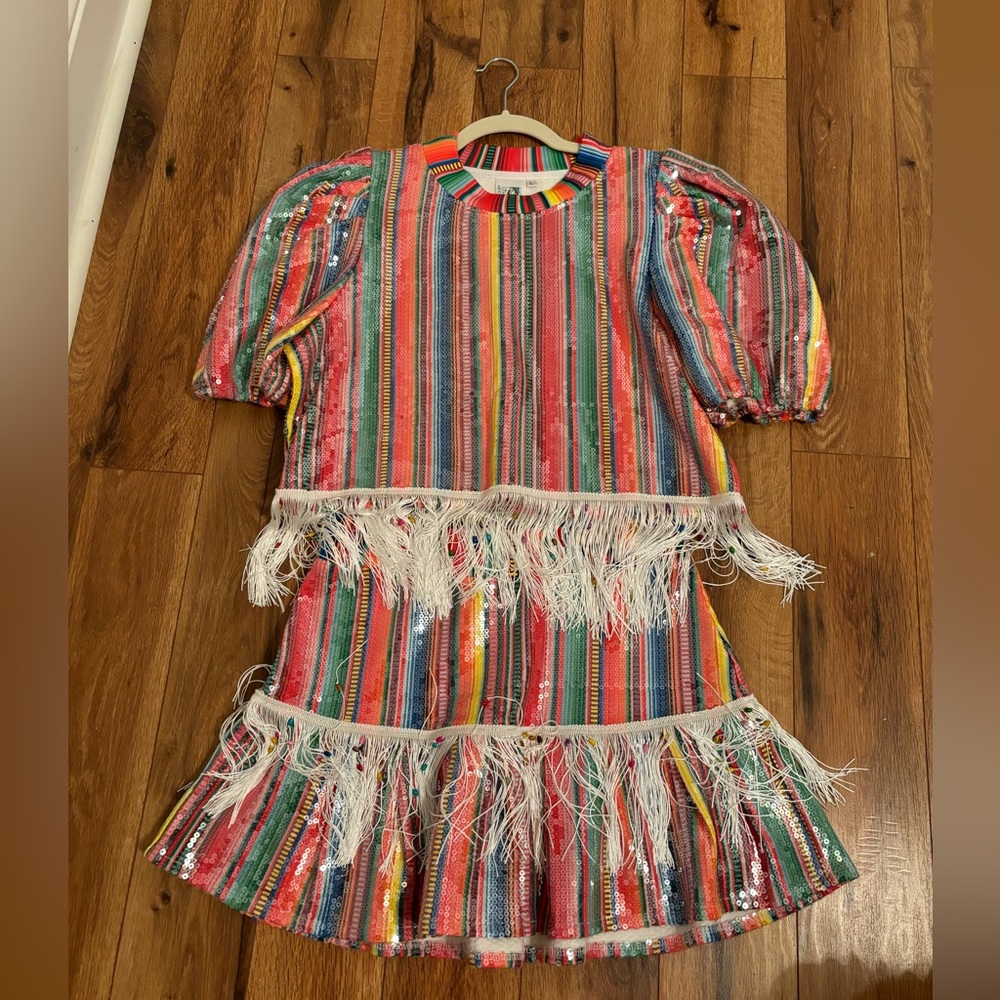 Queen of Sparkles blanket fringe set